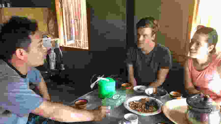 Visiting local houses