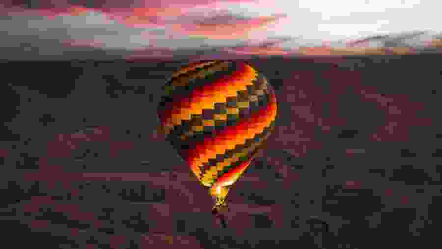 Hot air balloon ride over Luxor