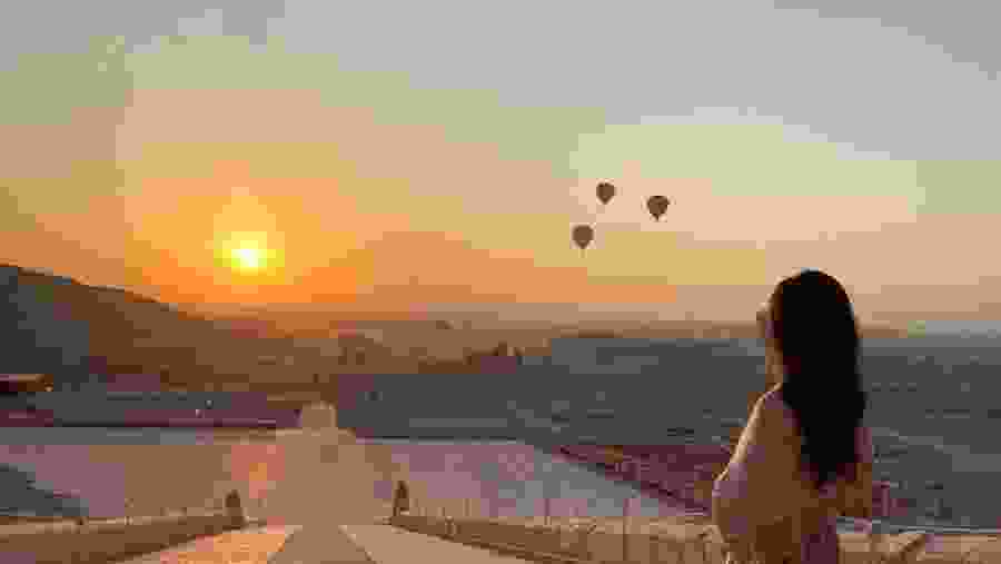 Enjoy the sunset in Luxor