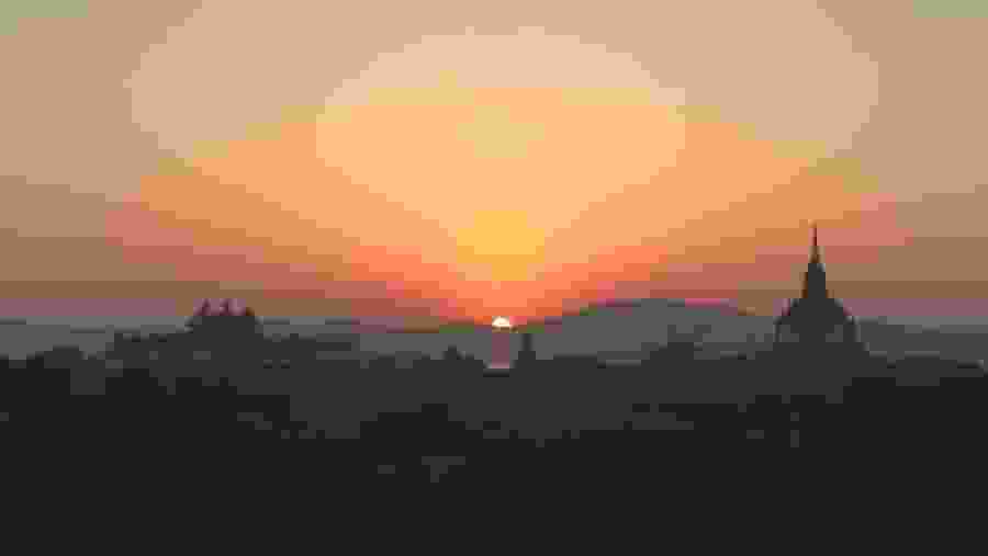 Sunset at Bagan Countryside