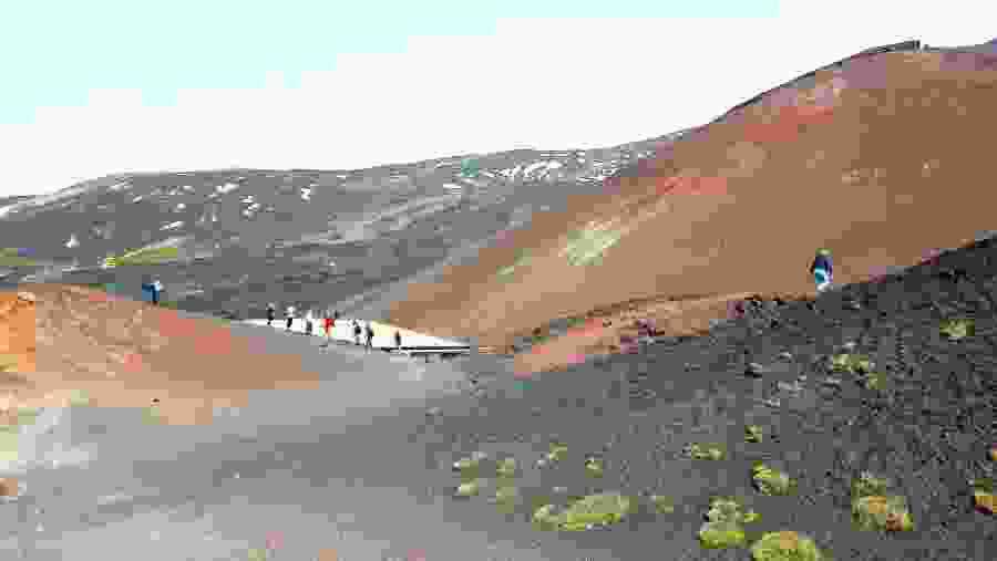 Trekkers on their way