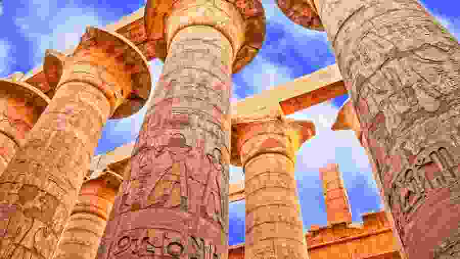 View of the ancient temple