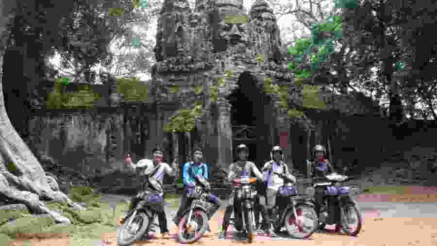 Bike tour of Angkor Complex.