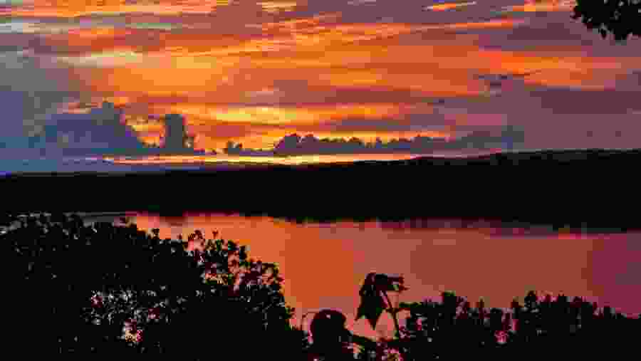 Beautiful Sunset at Lake Mburo