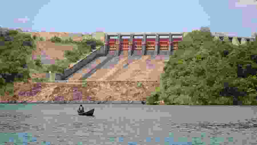 Hydro Electric Dam view at Akosombo