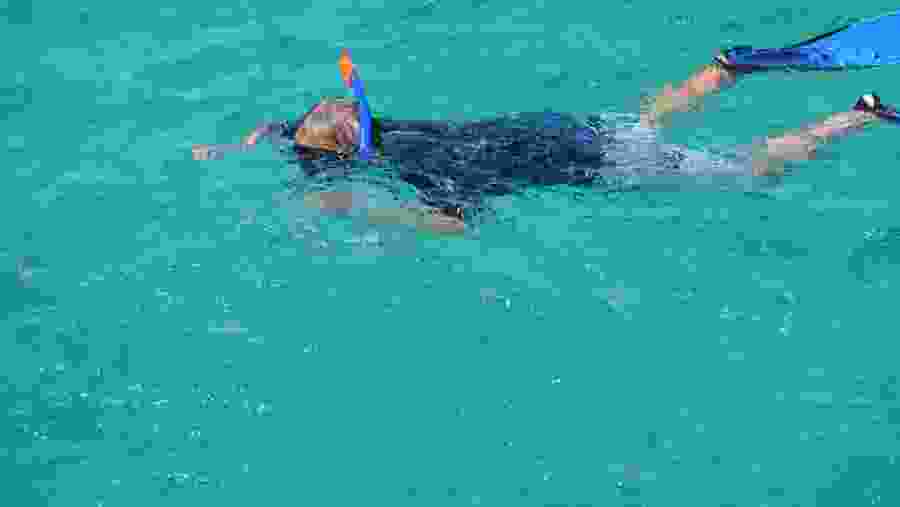 Snorkelling at the Blue Laguna