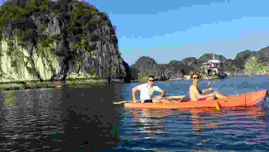 Kayaking in Halong Bay, Vietnam