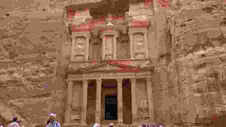 Travelers at Petra