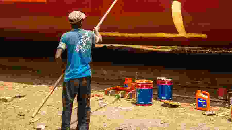 Leann about the ship breaking yard process