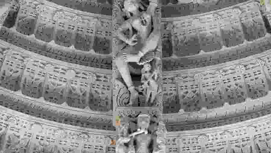 Bas-Relief Work in Ranakpur Temple