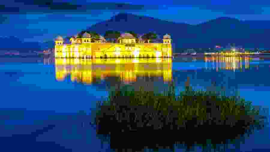 See the Jal Mahal in Jaipur