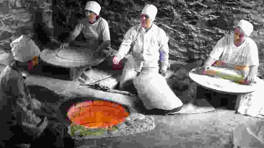 See how the traditional Armenian Lavash bread is made