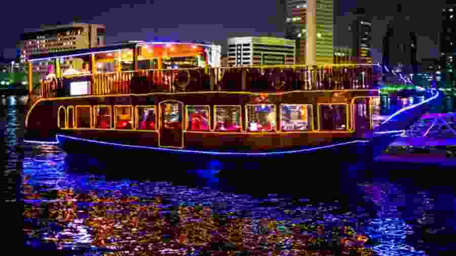 Enjoy a Delicious Cruise Dinner on Dhow