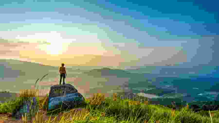 Scenic breathtaking view from 3rd Broga peak