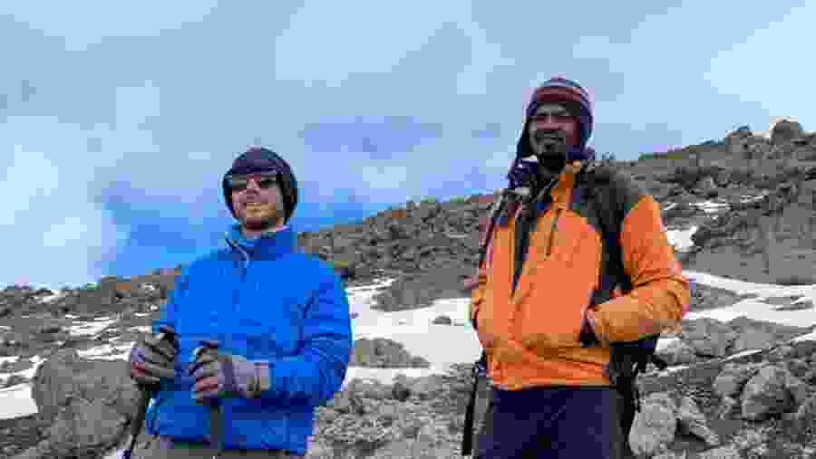 Tourists during the Kilimanjaro Hike