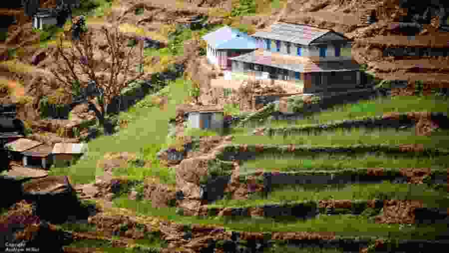 View from Chhomrong, Nepal