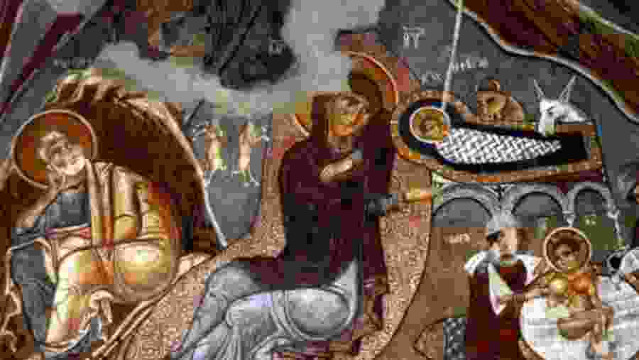 wall painting at Goreme Museum