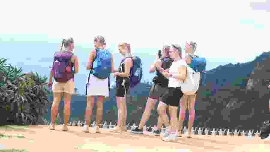 Travelers in Lushoto Highlands