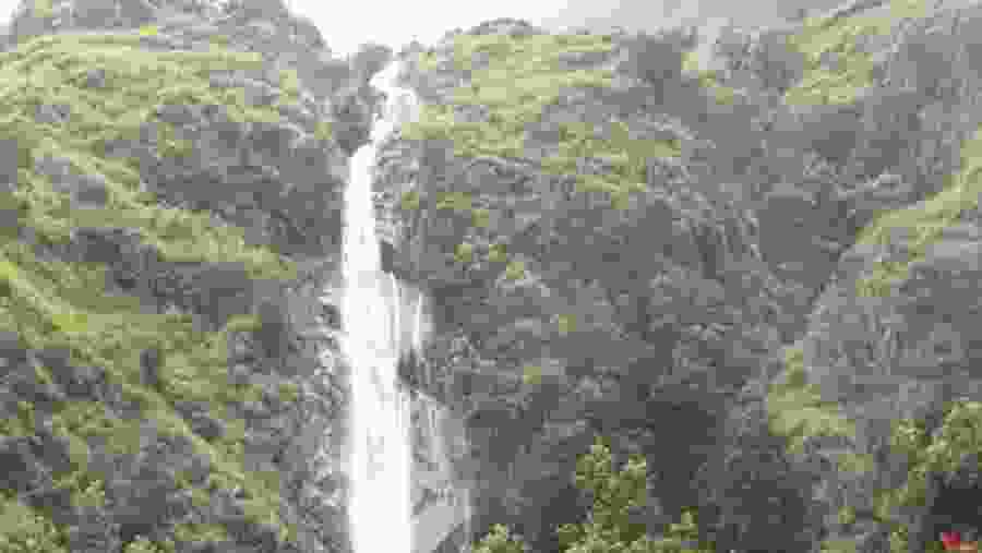 Marvel at the beauty of Annapurna Himalayan Range waterfall