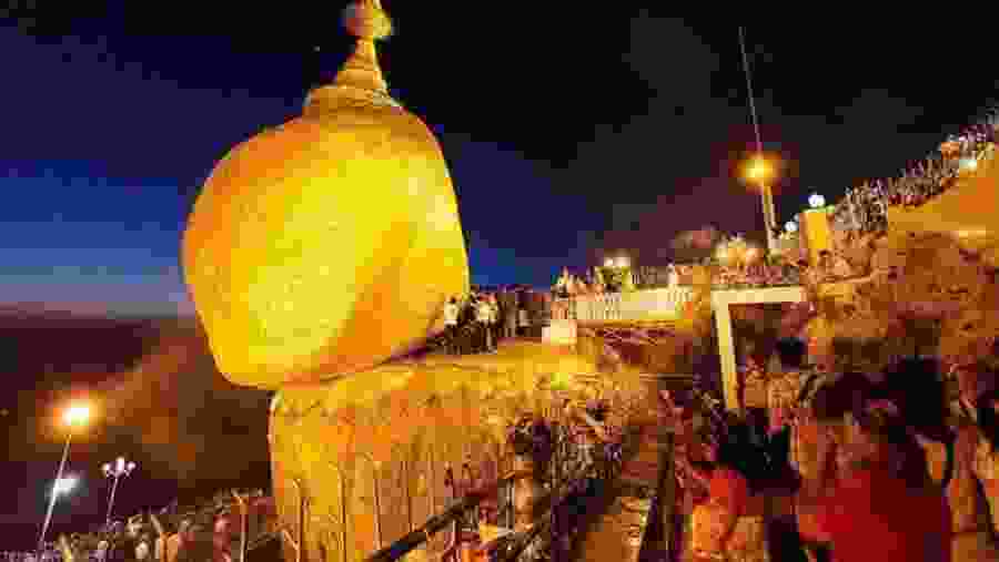 Kyaiktiyo Pagoda In Myanmar