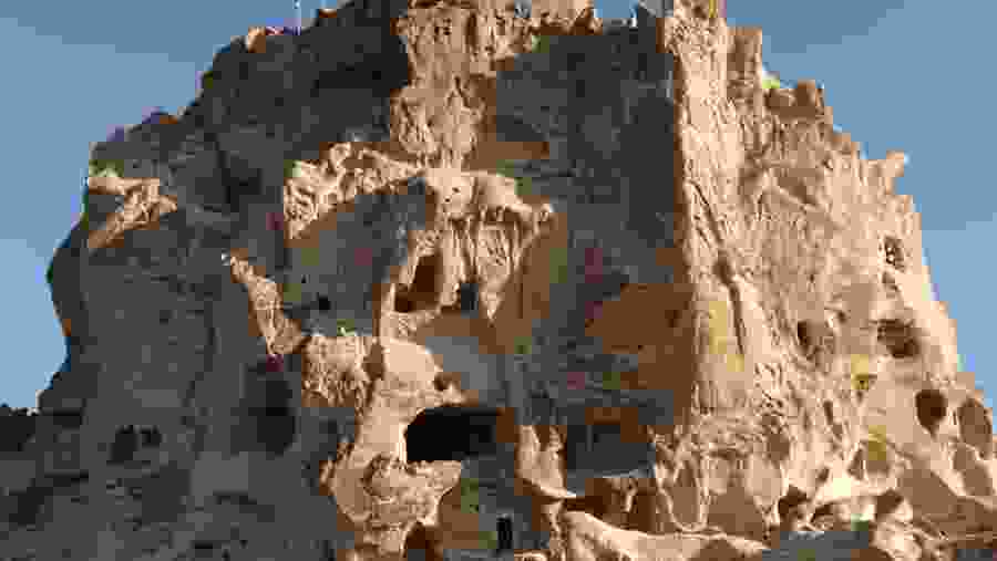 Uçhisar Castle in Cappadocia