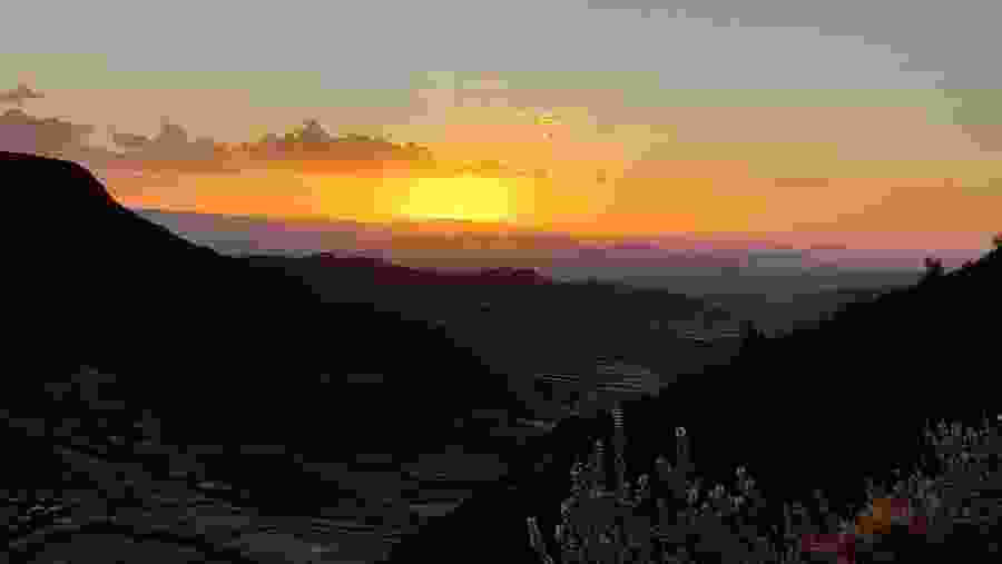 Spot a picturesque sunset in Ethiopia