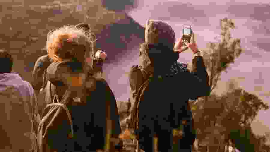 Click pictures from the top of the Volcano