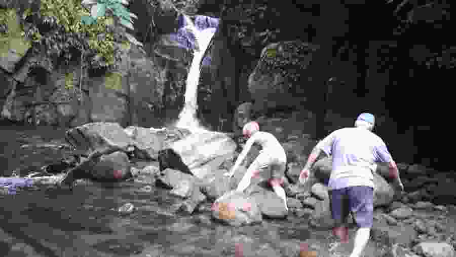 Heading to the waterfall