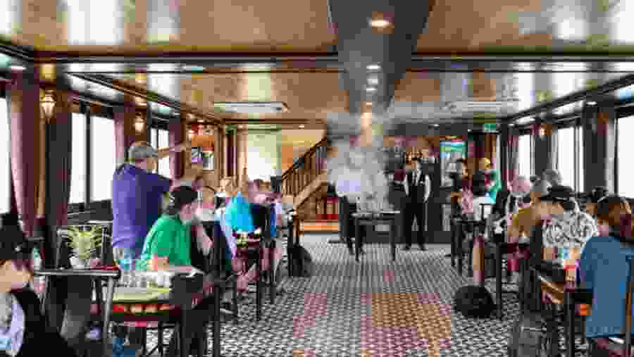 Guests in the Dinning Room in the Cruise