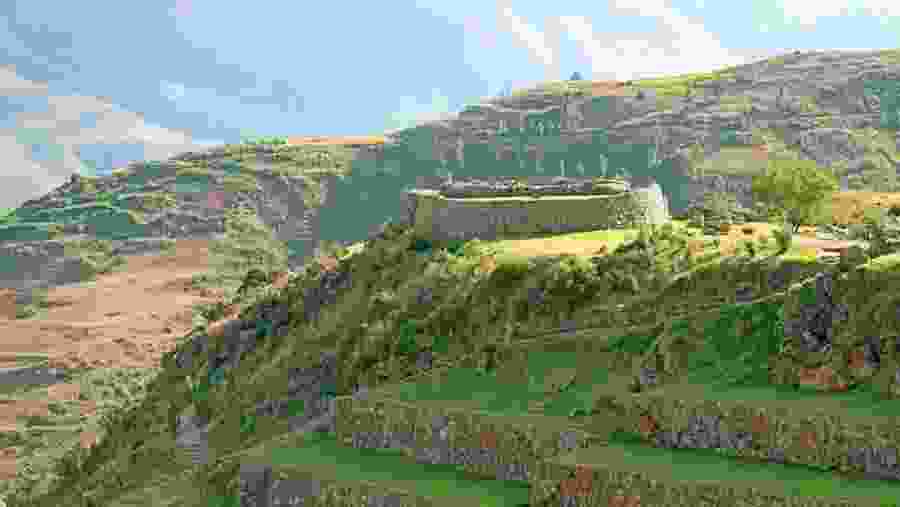 Ancient Incan fortress in Peru