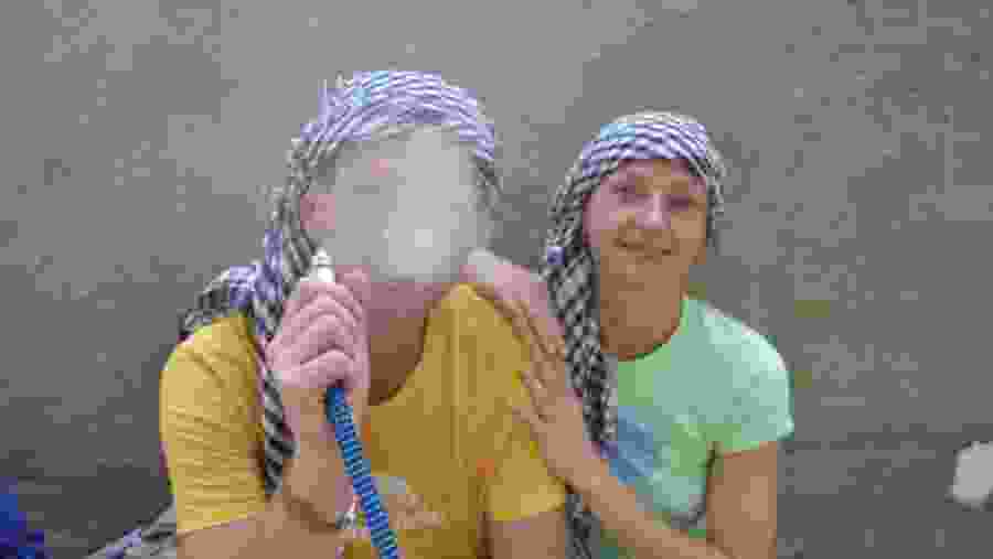 Smoking Shisha in Egypt