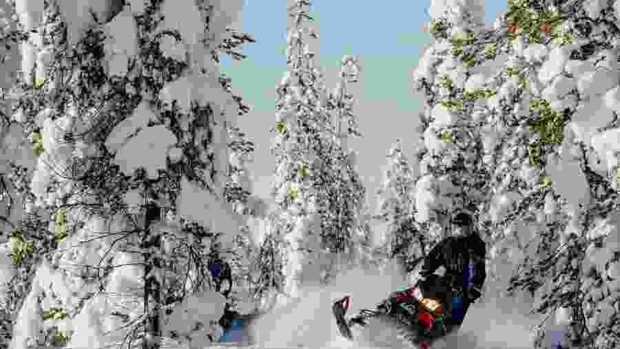 Snowmobiling