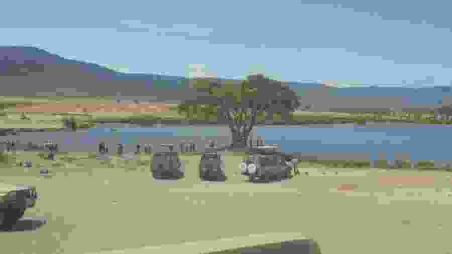 Admire the stunning views of Lake Manyara