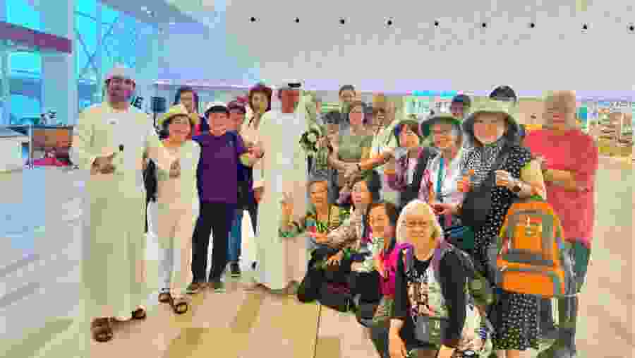 Happy Tourists