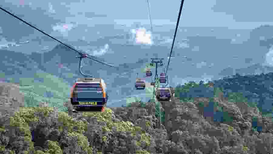Cable Car At Bà Nà Hills