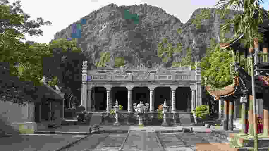 Pagoda in the mountains in Ninh Bình