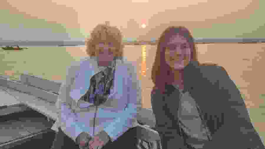 Tourists enjoying the tour