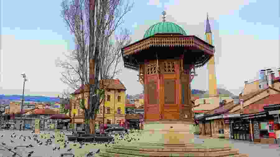 Sebilj fountain in Baščaršija