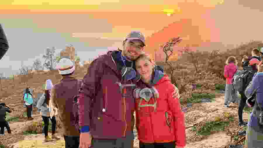 Sunrise from the Kawah Ijen