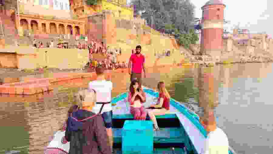 Travellers at Varanasi