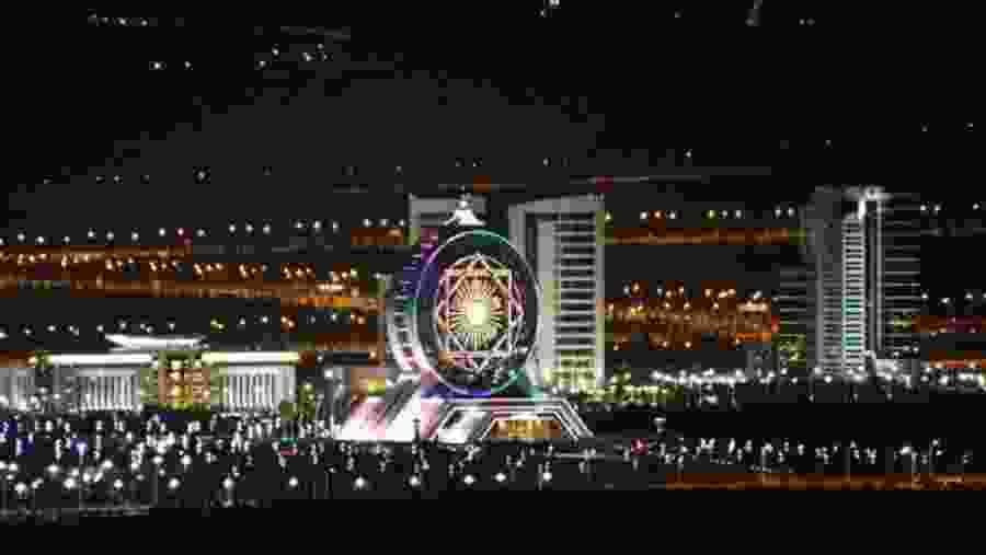 Ashgabat city - Night view