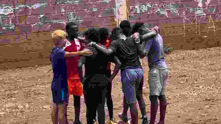 Locals at Kibera Slums