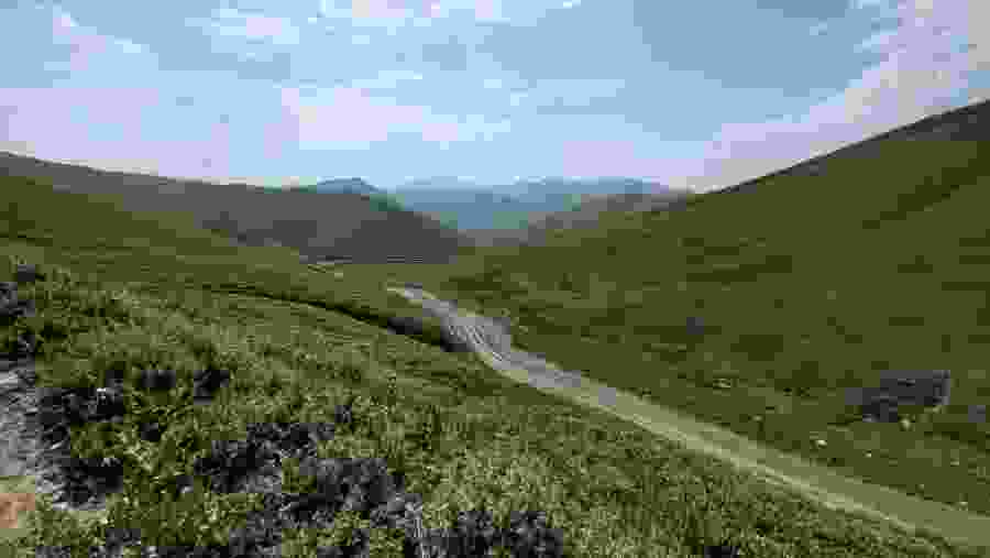 Drive through the scenic views at Khaburabot Pass