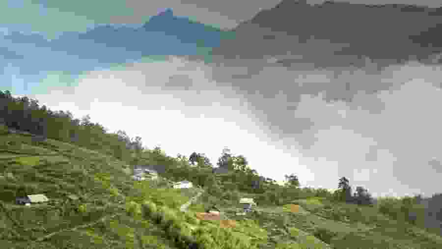 Clouds over Sapa Valley, Vietnam