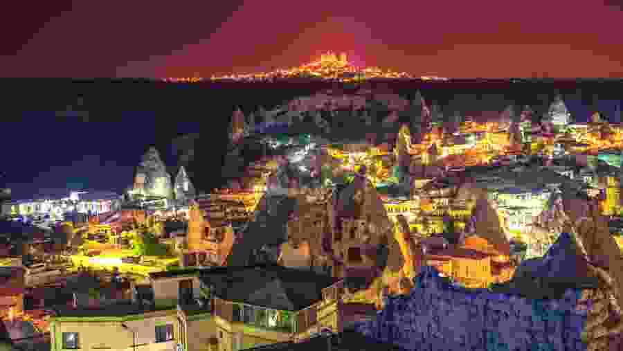 Night-view of Cappadocia