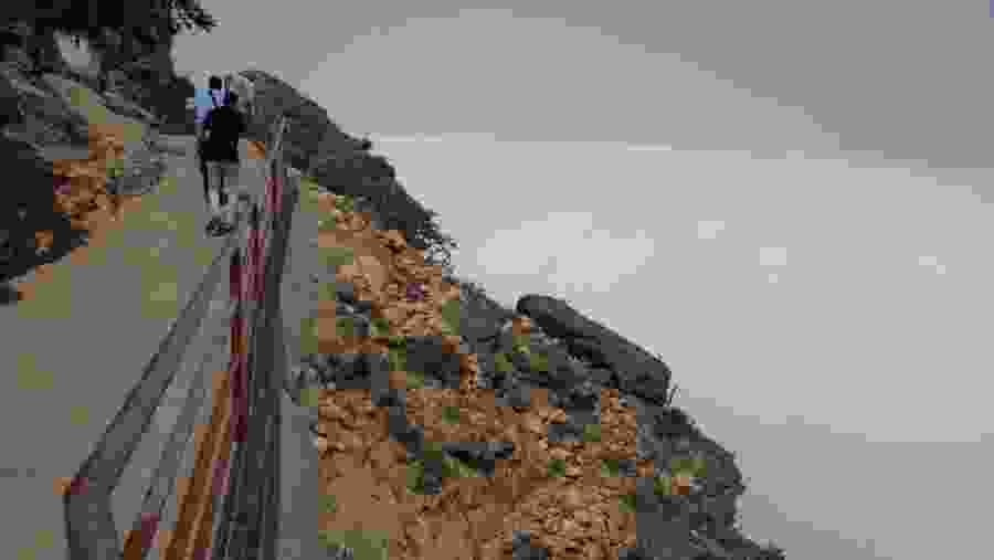 Walking around the mountain