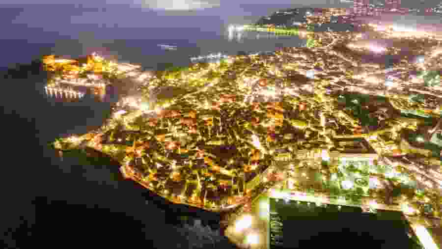 Aerial view of Corfu
