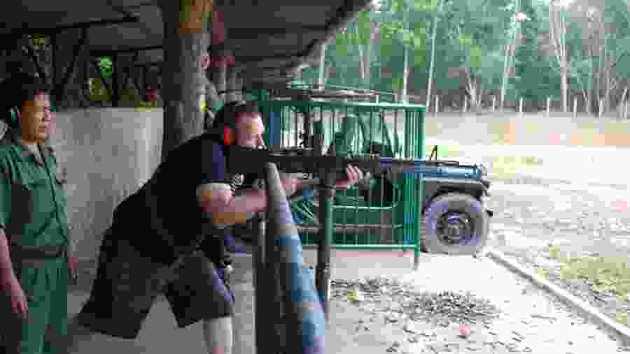 Fire shots at Cu Chi 