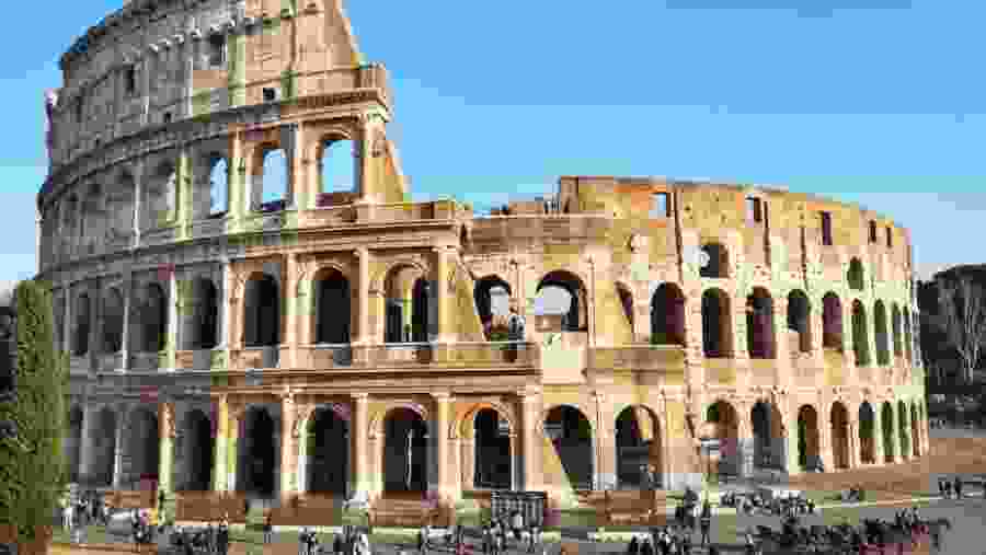 Full View of the Roman Colosseum