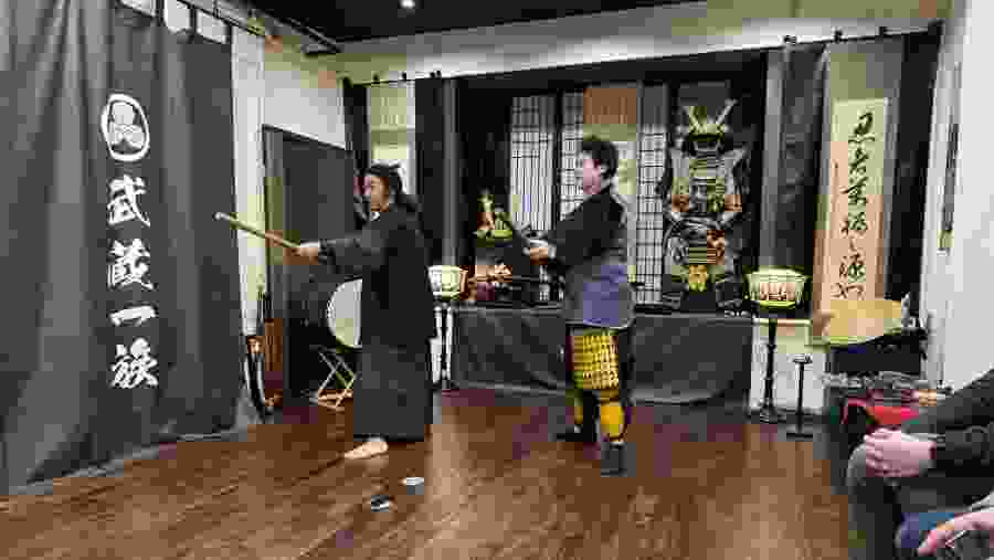 Travelers learning the Ninja way